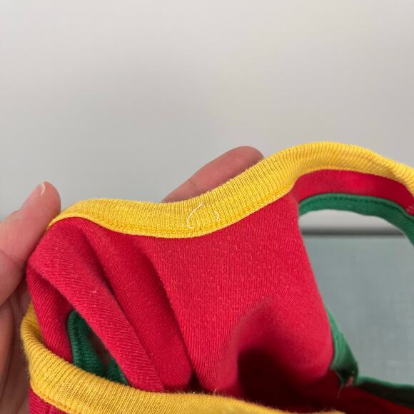 Vintage I'm the New Kid in Town Red Shortall Romper - Picture 4 of 6